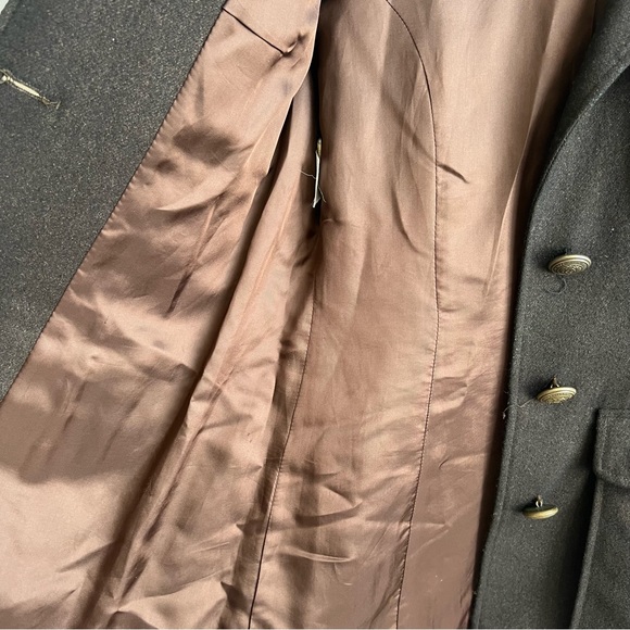Cheap and Chic by Moschino Military Style Dark Brown Wool Blend Blazer. Size 8 - Picture 8 of 16